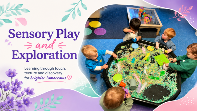 Children participating in sensory play activities at Jacaranda Childcare Centre with hands-on learning experiences