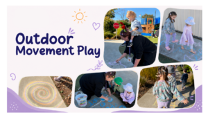 Children participating in outdoor movement play activity at Jacaranda Childcare Centre High Wycombe