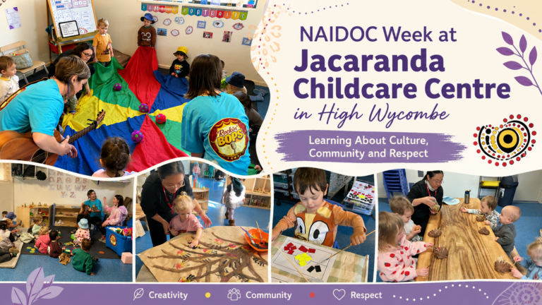 NAIDOC Week celebration at Jacaranda Childcare Centre High Wycombe with children learning and cultural activities