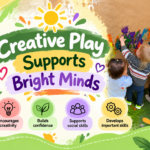 Children participating in creative play and painting activities at Jacaranda Childcare Centre