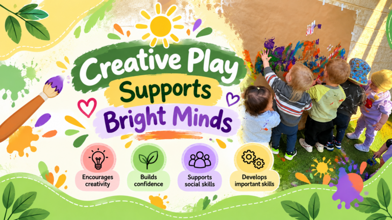 Children participating in creative play and painting activities at Jacaranda Childcare Centre